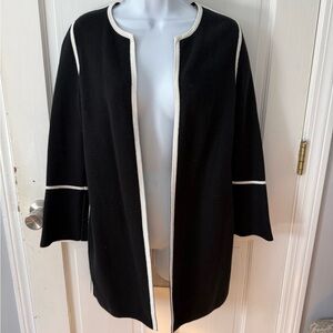 Chico's Black and White Knit Cardigan